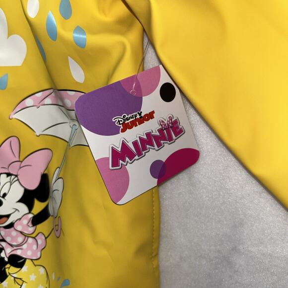 Disney Mini Mouse Rain Jacket Kids NEW YELLOW - Picture 3 of 8